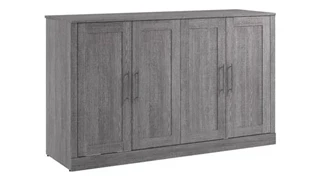 Murphy Beds - Queen Bestar Office Furniture 75in W Queen Cabinet Bed with Mattress