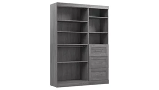 Closet Storage & Organizers Bestar Office Furniture 61in W Closet Organizer System