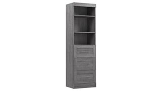 Closet Storage & Organizers Bestar Office Furniture 25in W Closet Organizer with Drawers
