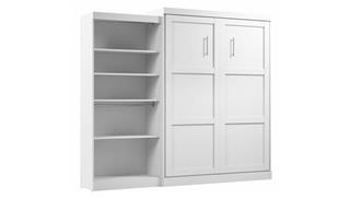 Murphy Beds - Queen Bestar Office Furniture 101in W Queen Murphy Bed with Storage Shelves