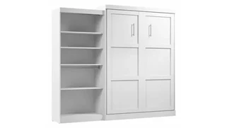 Murphy Beds - Queen Bestar Office Furniture 101in W Queen Murphy Bed with Storage Shelves