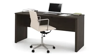 Stand-Alone Desk Shells Bestar 66in W Narrow Desk Shell