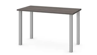 Writing Desks Bestar 24in x 48in Table with Square Metal Legs