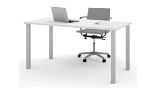 Writing Desks Bestar 30in x 60in Table with Square Metal Legs