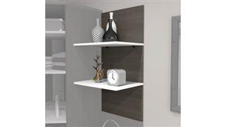 Shelving Bestar Office Furniture 20in W Set of Floating Shelves for Cielo Murphy Bed