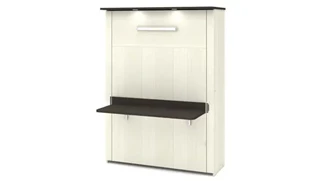 Murphy Beds - Full Bestar Office Furniture 60in W Full Murphy Bed with Desk