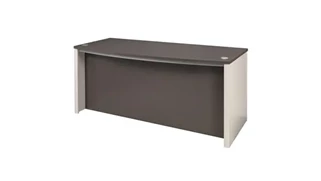 Stand-Alone Desk Shells Bestar Office Furniture 72in W Bowfront Desk Shell