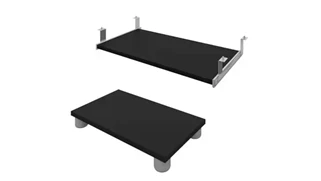 Desk Keyboard Trays Bestar 27in W Keyboard Tray and CPU Stand