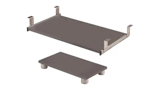 Desk Keyboard Trays Bestar 27in W Keyboard Tray and CPU Stand