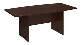 Conference Tables Bush Furniture 6ft W x 36in D Boat Shaped Conference Table with Wood Base