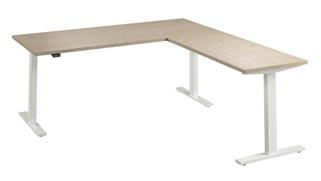 Adjustable Height Desks & Tables Bush Furniture 72in W Height Adjustable L-Shaped Standing Desk