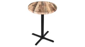 Pub & Bistro Tables Office Source Furniture 42in Height, 30in Round in Door/Outdoor Table with X Base
