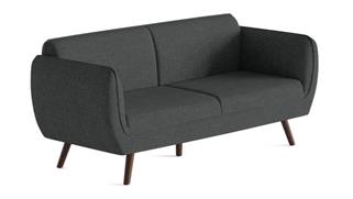 Reception Seating Office Source Sofa with Wood Legs