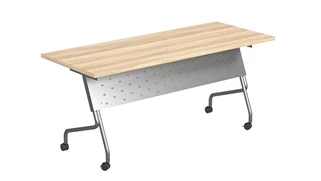 Training Tables Office Source 60in x 24in Flip Top Nesting Table