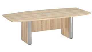 Conference Tables Office Source 8ft Boat Shaped Elliptical Base Conference Table