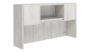 Desk Hutches Office Source 66" Hutch with 2 Laminate Wood Doors