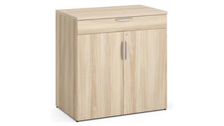 Low Storage Cabinets Office Source Furniture 35.5in wide x 37.75in high Wood Door Buffet Credenza Cabinet