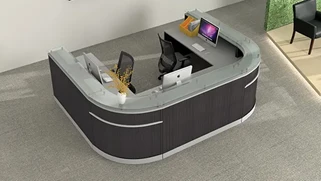 Reception Desks - U Shaped Office Source Furniture U-Shaped Reception Desk