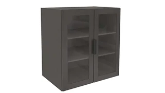Low Storage Cabinets Office Source Furniture 3 Shelf Cabinet with Glass Doors