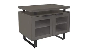 Low Storage Cabinets Office Source Furniture 2 Shelf Storage Cabinet with Glass Doors