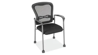 Lobby & Guest Chairs - Metal Office Source Furniture Mobile Mesh Back Guest Chair with Arms
