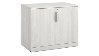 Storage Cabinets Office Source 35.5in wide x 29.5in high Wood Door Storage Cabinet