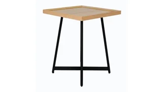 End Tables Office Source 18in Square Veneer Top End Table