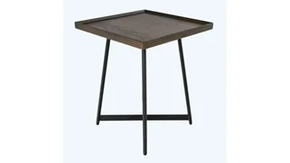 End Tables Office Source 18in Square Veneer Top End Table