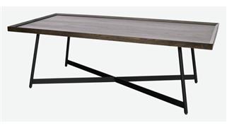 Coffee Tables Office Source 24in x 48in Rectangular Veneer Top Coffee Table