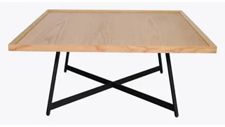 Coffee Tables Office Source 36in Square Veneer Top Coffee Table