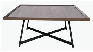 Coffee Tables Office Source 36in Square Veneer Top Coffee Table