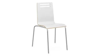 Stackable Meeting Chairs Office Source Square Bentwood Standard Height Cafe Chair (Set of 2)