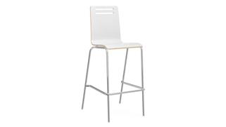 Stools Office Source Square Bentwood Bar Height Cafe Stool (Set of 2)