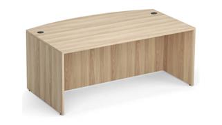 Stand-Alone Desk Shells Office Source Furniture 71in Bow Front Desk Shell