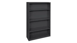 Standard Bookcases Office Source Furniture 35in W x 52in H - 4 Shelf Steel Bookcase