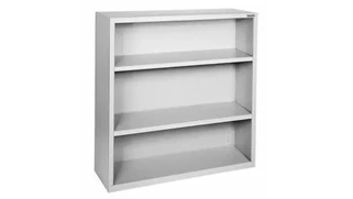 Low Bookcases Office Source 35in W x 42in H - 3 Shelf Steel Bookcase