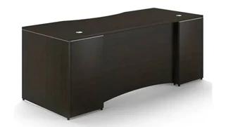 Stand-Alone Desk Shells Corp Design 66in x 30in Rectangular Desk Shell with Curved Modesty Panel