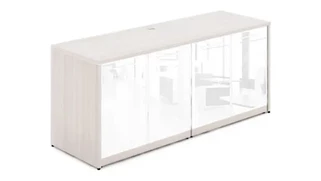 Storage Credenzas Corp Design Credenza with Glass Doors