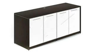 Storage Credenzas Corp Design Credenza with Glass Doors