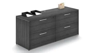 Combo Credenzas Corp Design 4 Drawer Lateral File Credenza