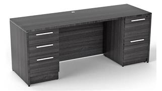Stand-Alone Double Pedestal Desks Corp Design 72in x 30in Double Pedestal Desk