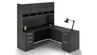 L Shaped Desks with Hutch Corp Design 72n x 66in L Shaped Desk with Hutch