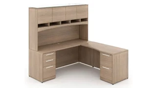 L Shaped Desks with Hutch Corp Design 72n x 66in L Shaped Desk with Hutch