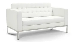 Loveseats Corp Design Leather Love Seat