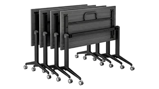 Training Tables Corp Design 66in x 24in Flip Top Nesting Table