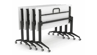 Training Tables Corp Design 66in x 30in Flip Top Nesting Table