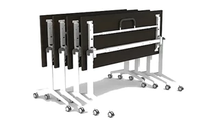 Training Tables Corp Design 6ft x 24in Flip Top Nesting Table
