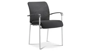 Lobby & Guest Chairs - Metal Corp Design Black Mesh Back Guest Chair
