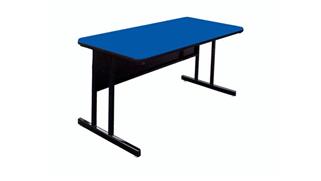 Training Tables Correll 48in x 24in Keyboard Height Work Station