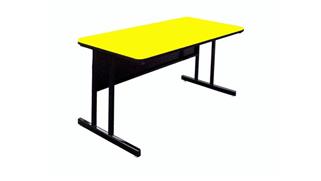 Training Tables Correll 48in x 30in Keyboard Height Work Station